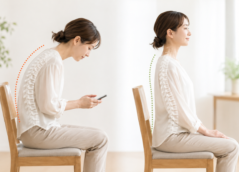 姿勢の崩れが引き起こす悪循環｜あいこ歯科・矯正